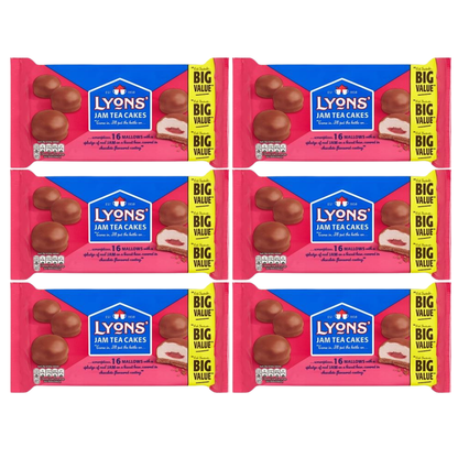 Lyons Jam Teacakes – Big Value Pack of 3 (16’s, 200g)