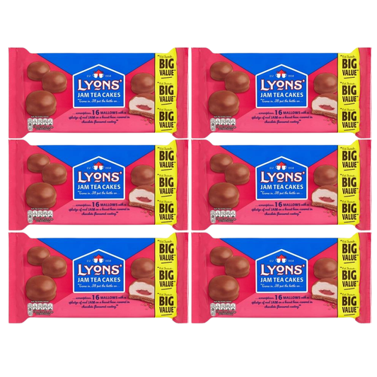Lyons Jam Teacakes – Big Value Pack of 3 (16’s, 200g)