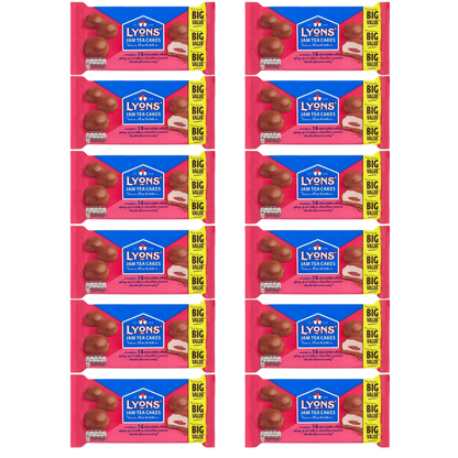 Lyons Jam Teacakes – Big Value Pack of 3 (16’s, 200g)