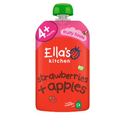 Ella's Kitchen Stage 1 Strawberries & Apples 120g