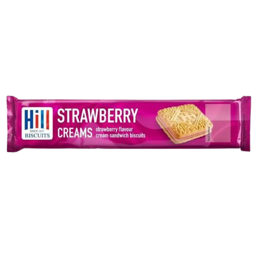 Hill's Strawberry Creams 150g | Strawberry Cream Biscuits
