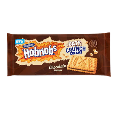 McVitie's Hobnob Oaty Milk Chocolate Cream | Filled Oat Biscuits
