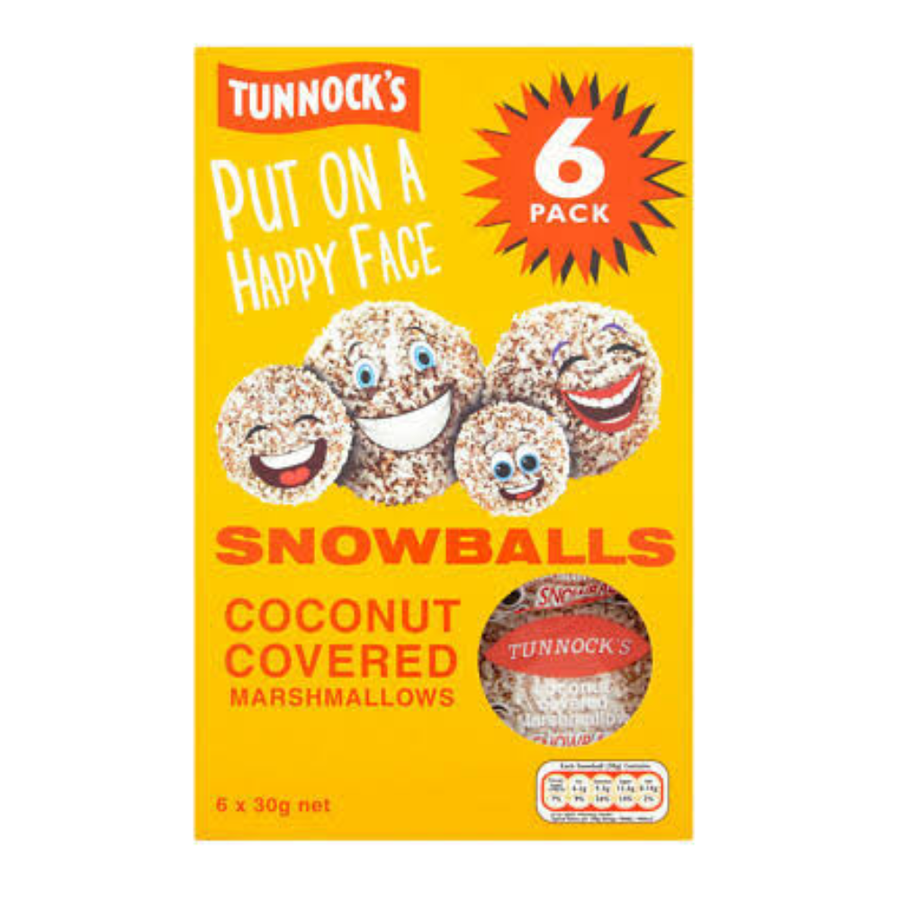 Tunnock's Snowballs 6 Pack | Coconut Marshmallow Teacakes