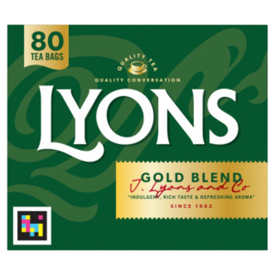 Lyons Gold Blend Tea Bags 80's 250g