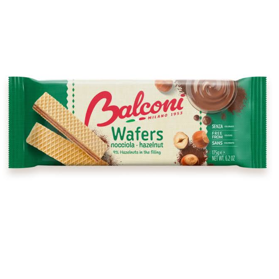 Balconi Hazelnut Wafers 175g | Italian Layered Wafers