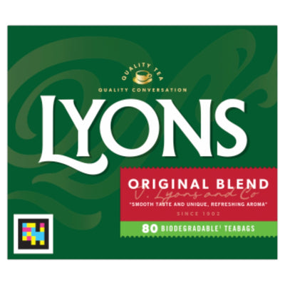 Lyons Original Tea Bags 80's 232g